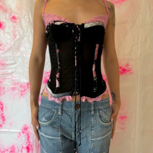 BLACK CORSET TOP