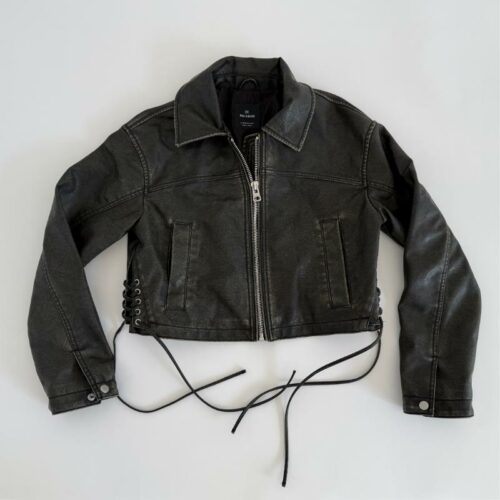 BERSHKA FAUX LEATHER JACKET