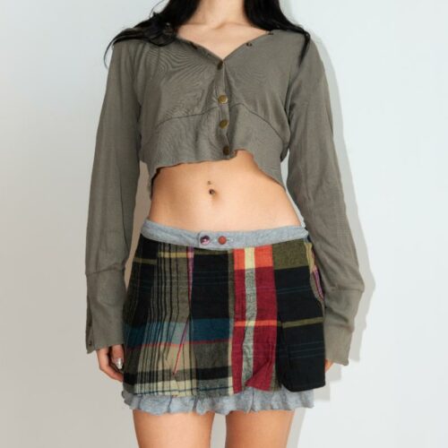 PLAID PATTERNED SKIRT