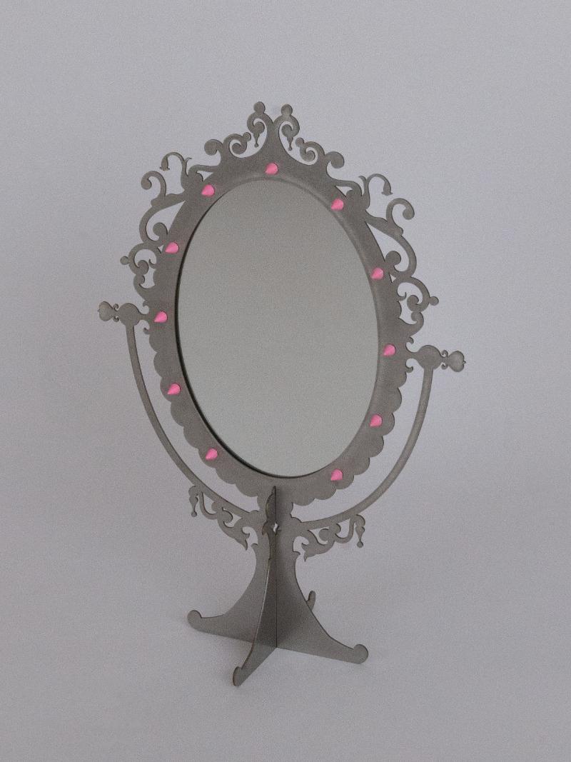 STUDDED VANITY MIRROR