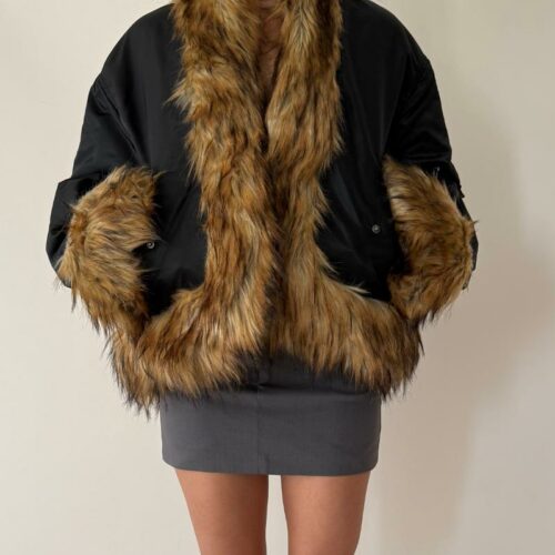 JADED LONDON FAUX FUR JACKET